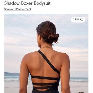 Free People FP Movement Shadow Boxer Bodysuit